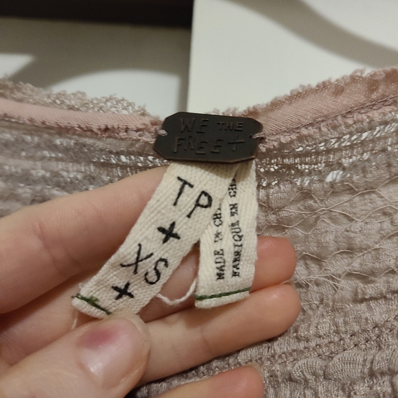 We the free lace graphic dark forest horizons edge of twilight top - Picture 3 of 7